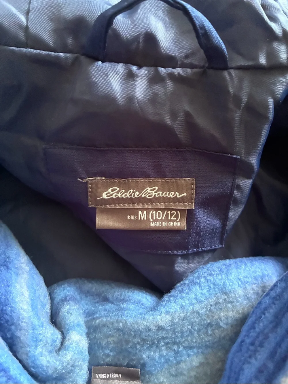 Eddie Bauer colorblock hooded